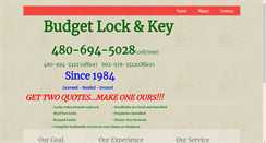 Desktop Screenshot of budgetlockaz.com